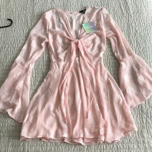 Brand new! Misguided pink dot dress